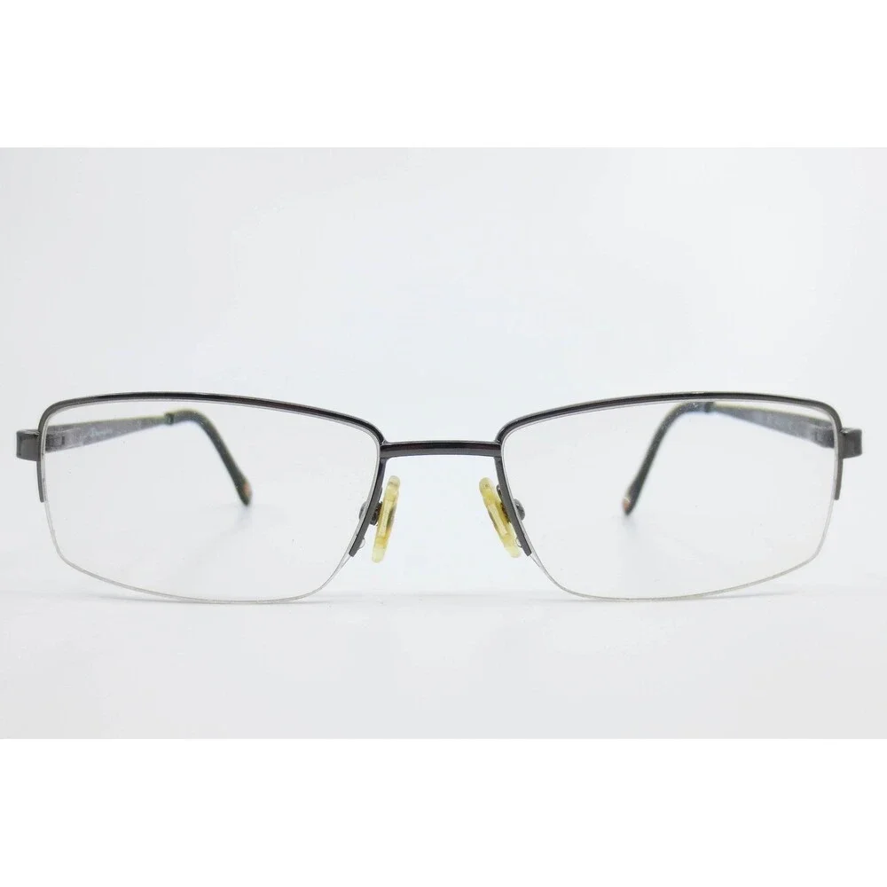 Champion CU8003 CA01 Gunmetal Gray Semi-Rimless Rectangular Eyeglass Frames